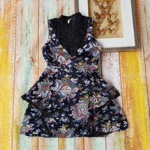 Free People Falling Leaves Burnout Velvet Dress